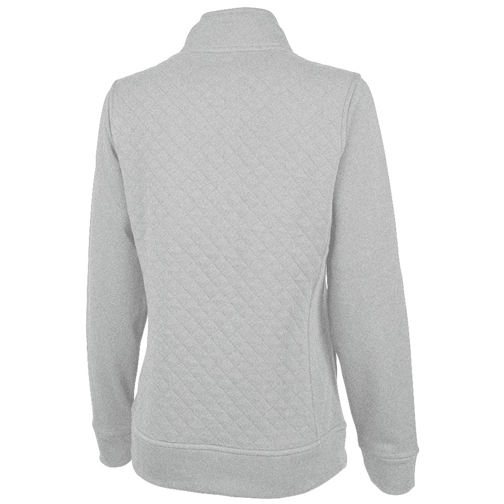 Charles River Women's Heather Grey Franconia Quilted Pullover