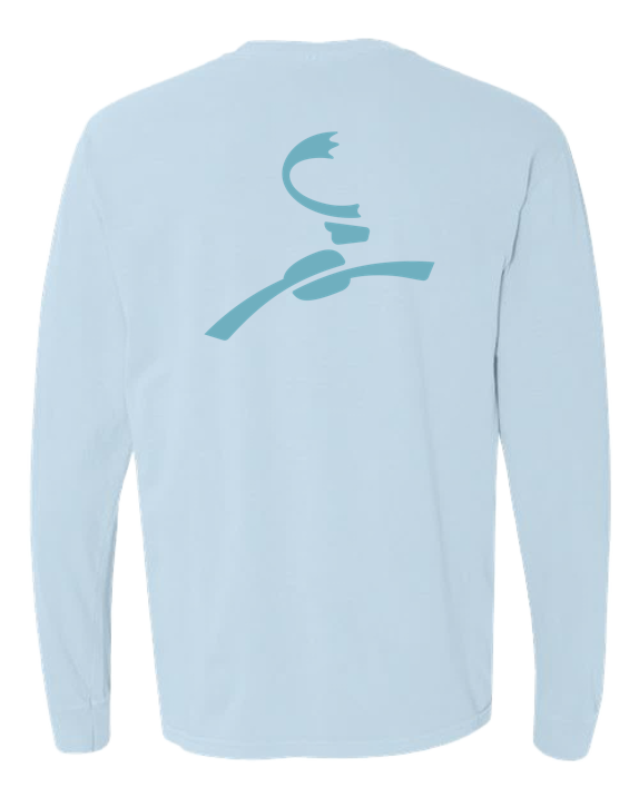 Caribou Comfort Colors Men's Chambray 6.1 Oz. Long-Sleeve T-Shirt