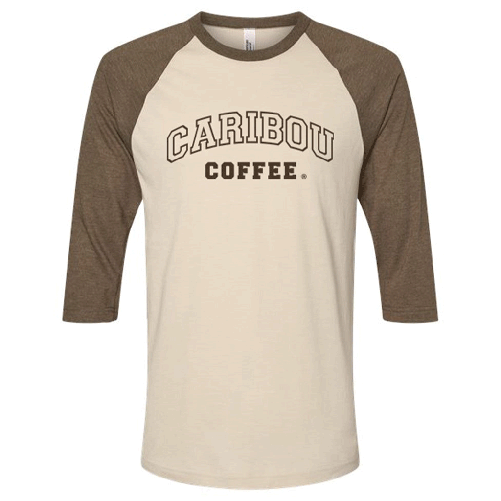 American Apparel Unisex Heather Bone/Heather Army CVC Three-Quarter Sleeve Tee