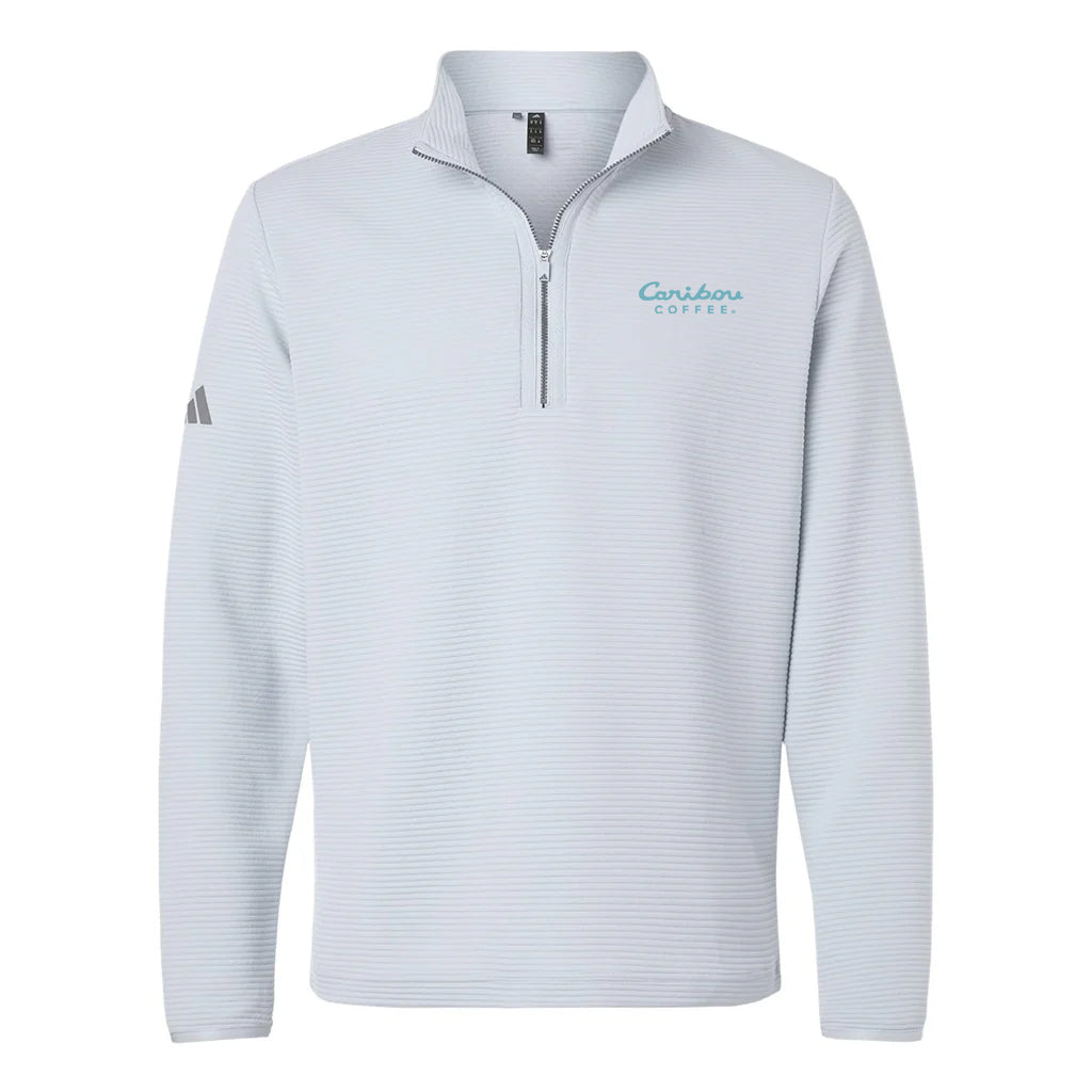 Adidas Men's Halo Blue Spacer Quarter-Zip Pullover