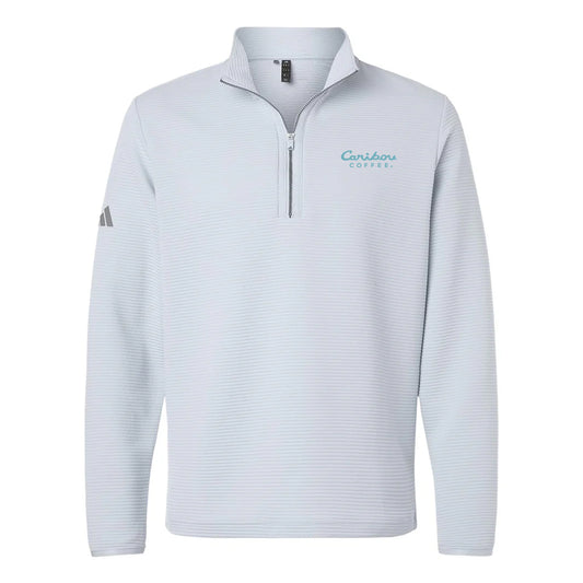 Adidas Men's Halo Blue Spacer Quarter-Zip Pullover