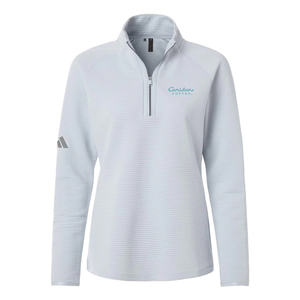 Adidas Women's Halo Blue Spacer Quarter-Zip Pullover