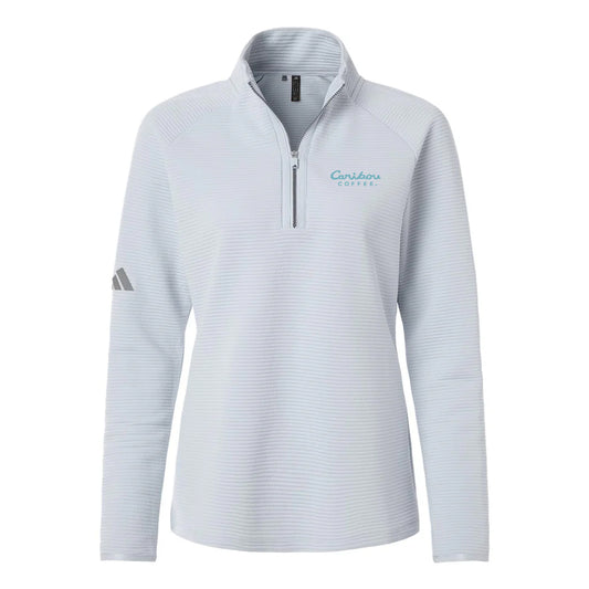 Adidas Women's Halo Blue Spacer Quarter-Zip Pullover