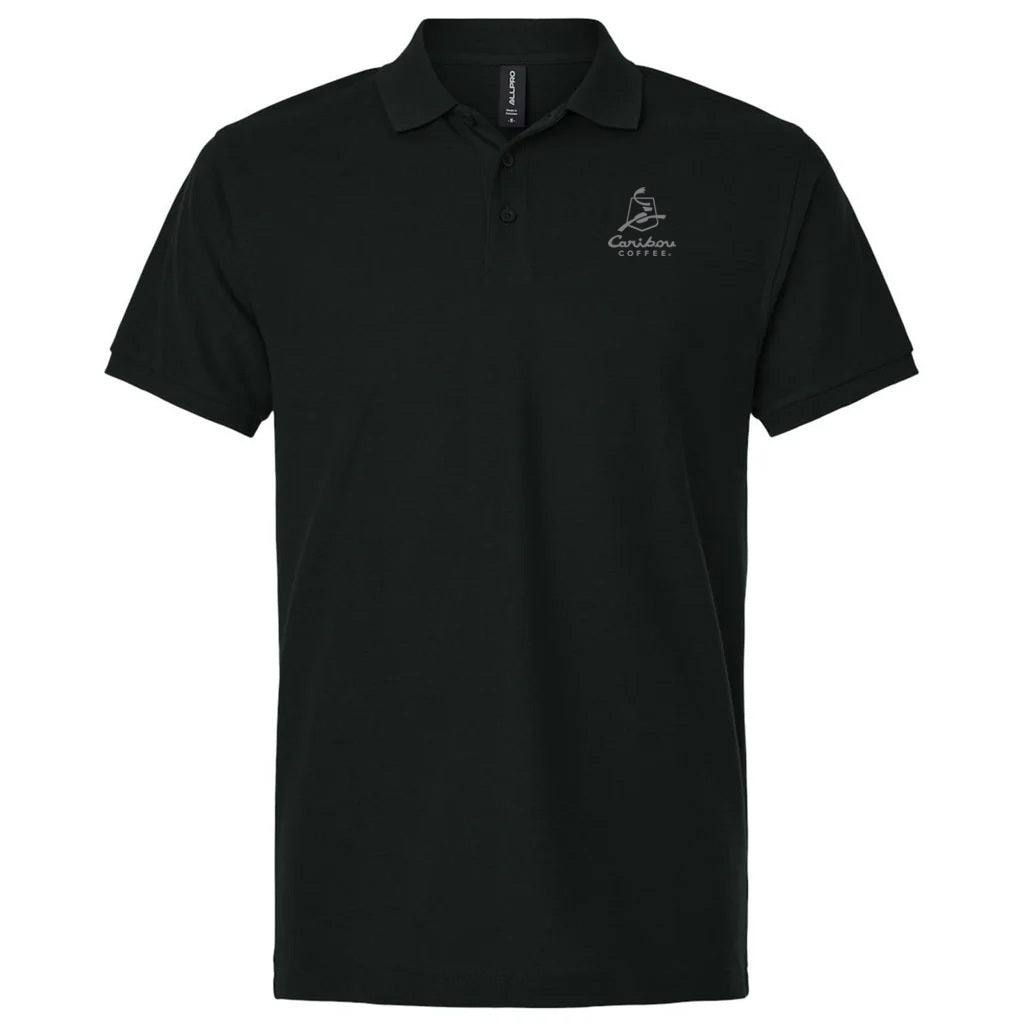 AllPro Men's Black Pique Polo