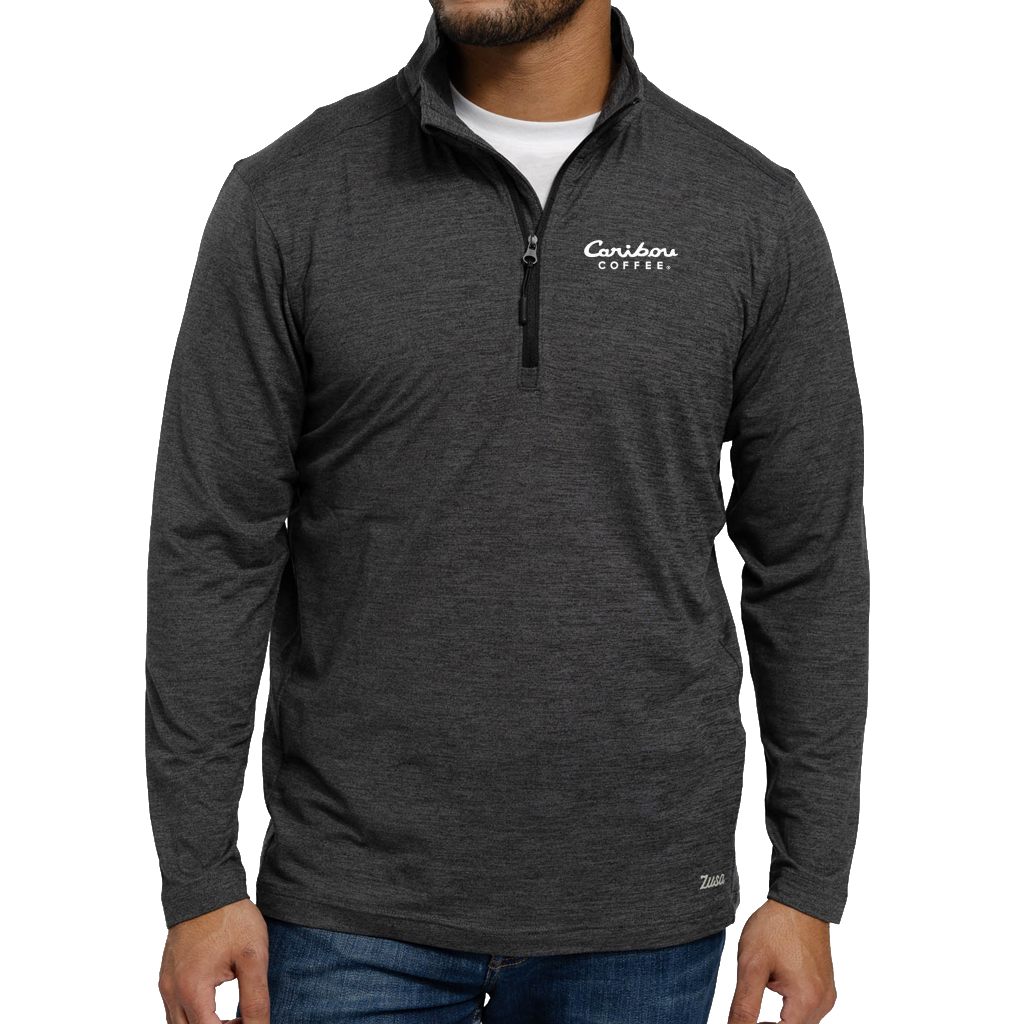 Zusa Men's Charcoal Heather Brisk Quarter Zip