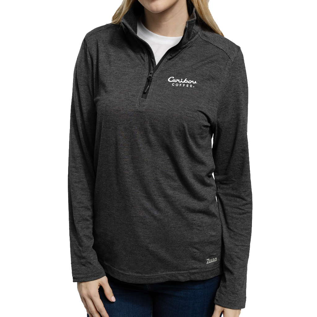 Zusa Women's Charcoal Heather Brisk Quarter Zip