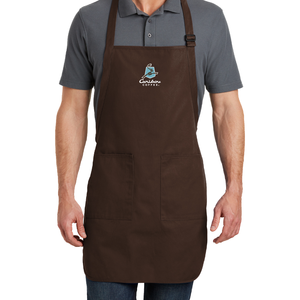 Port Authority Coffee Bean Full Length Apron with Pockets