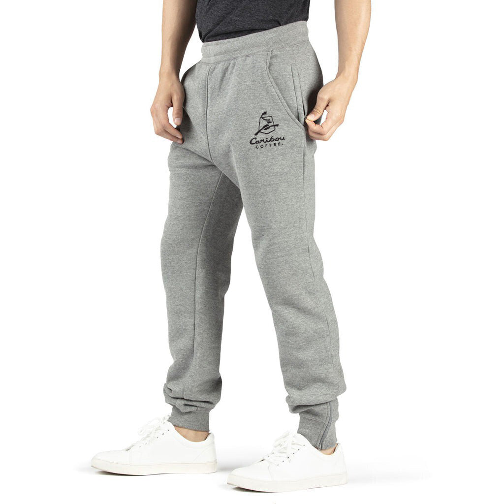 Threadfast Unisex Heather Grey Ultimate Fleece Jogger Pant