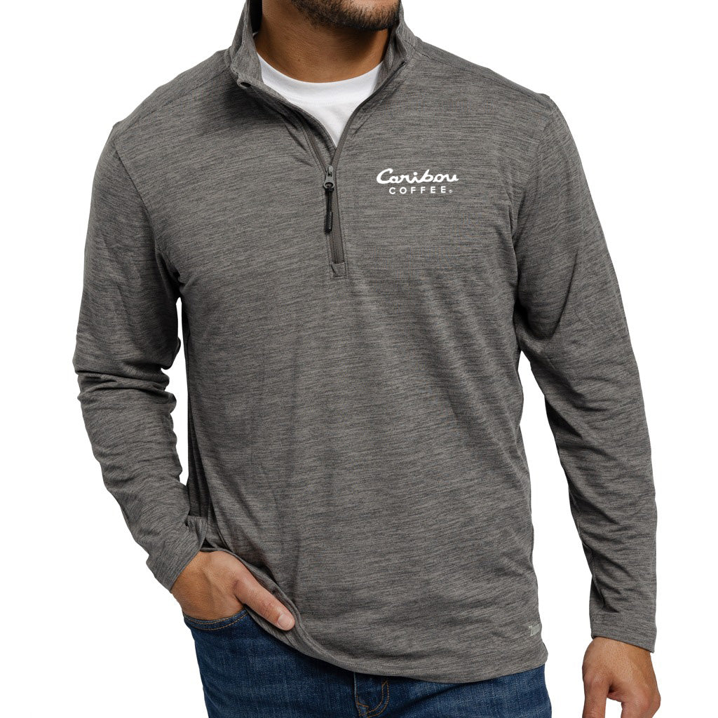 Zusa Men's Medium Grey Heather Brisk Quarter Zip