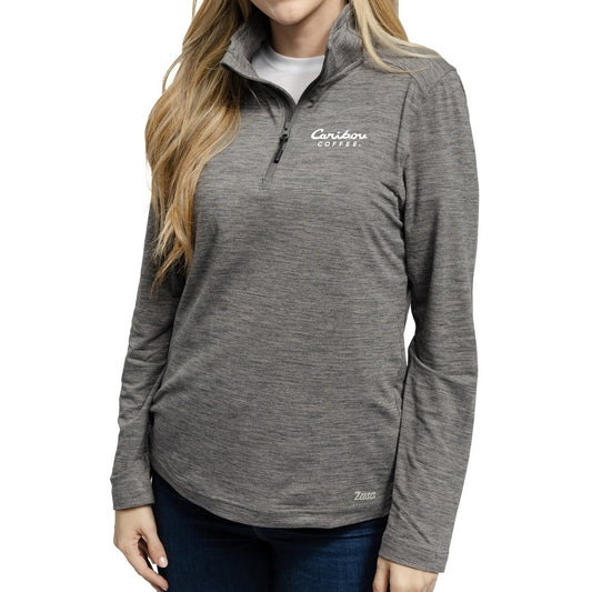 Zusa Women's Medium Grey Heather Brisk Quarter Zip