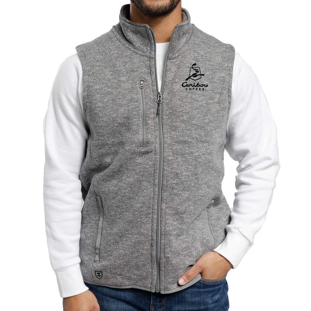 Zusa Men's Light Grey Heather Midtown Fleece Vest