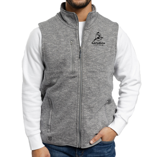 Zusa Men's Light Grey Heather Midtown Fleece Vest