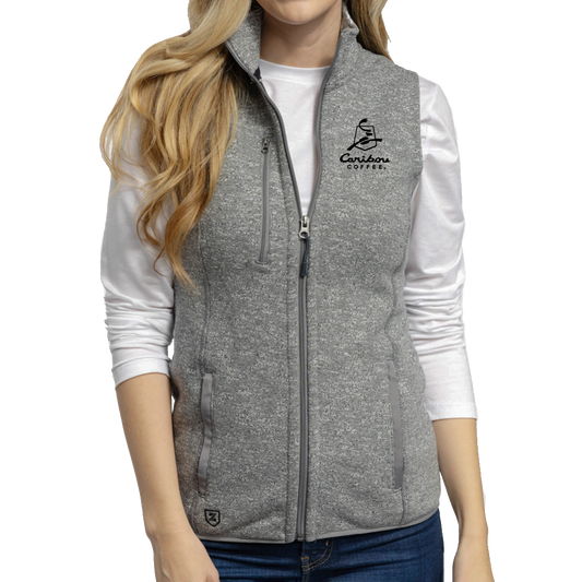 Zusa Women's Light Grey Heather Midtown Fleece Vest