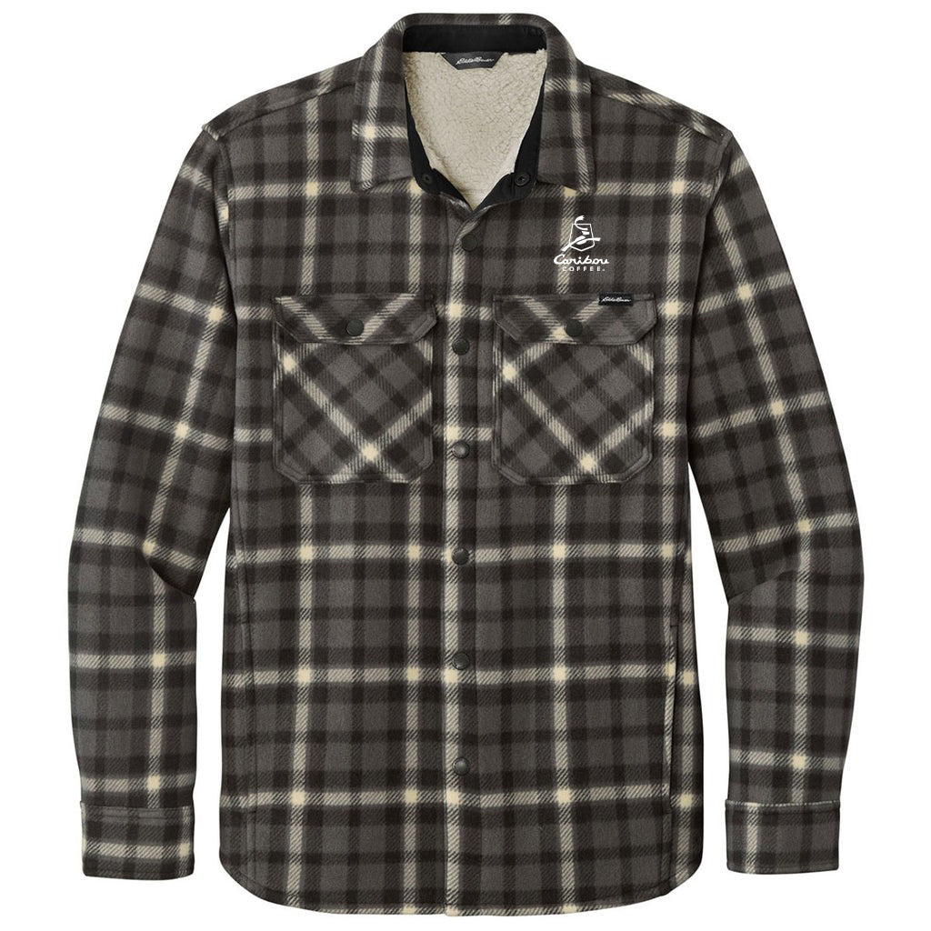 Eddie Bauer Men's Grey Steel/ Bone Woodland Shirt Jacket
