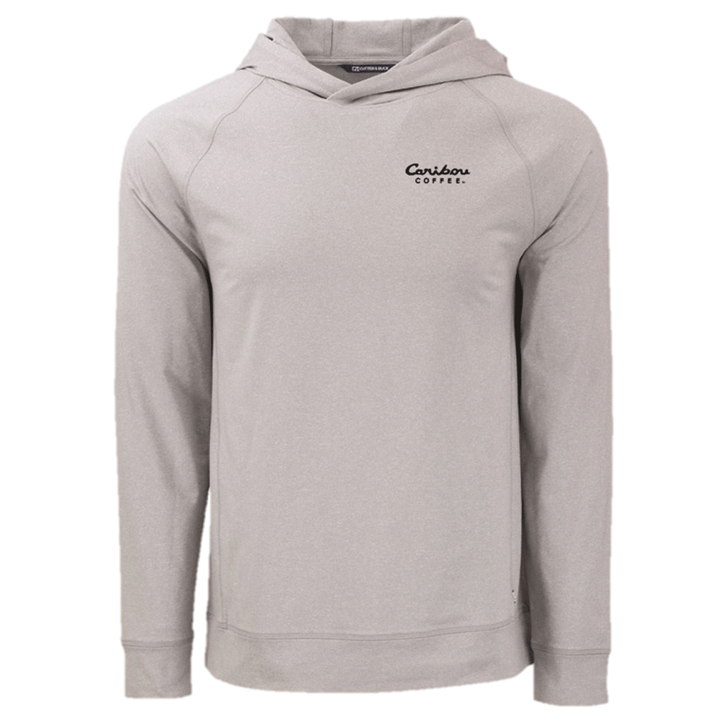 Cutter & Buck Men's Polished Heather Adapt Knit Recycled Heathered Hooded Pullover