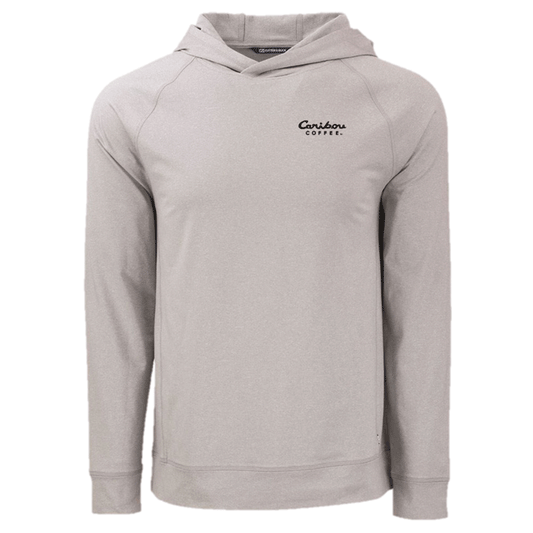 Cutter & Buck Men's Polished Heather Adapt Knit Recycled Heathered Hooded Pullover