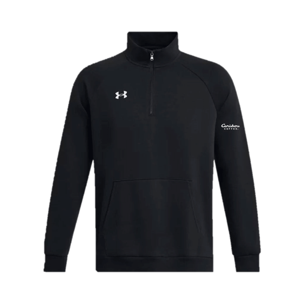Under Armour Men's Black Rival Fleece 1/4 Zip