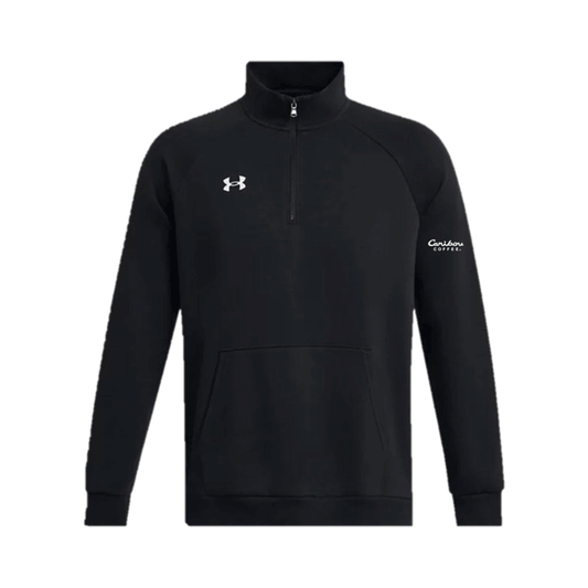 Under Armour Men's Black Rival Fleece 1/4 Zip