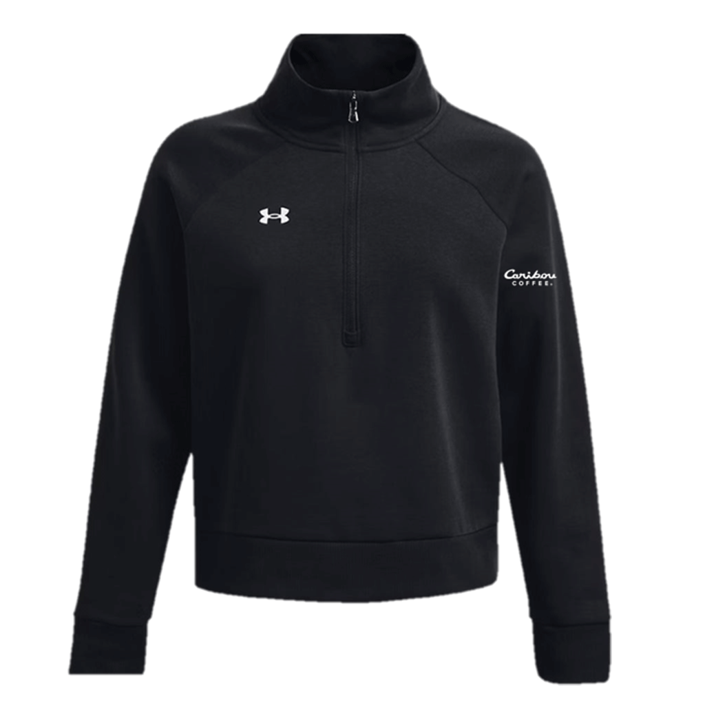 Under Armour Women's Black Rival Fleece 1/2 Zip