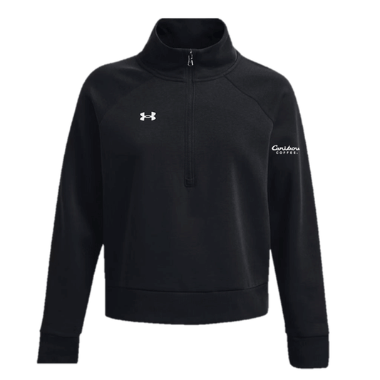 Under Armour Women's Black Rival Fleece 1/2 Zip