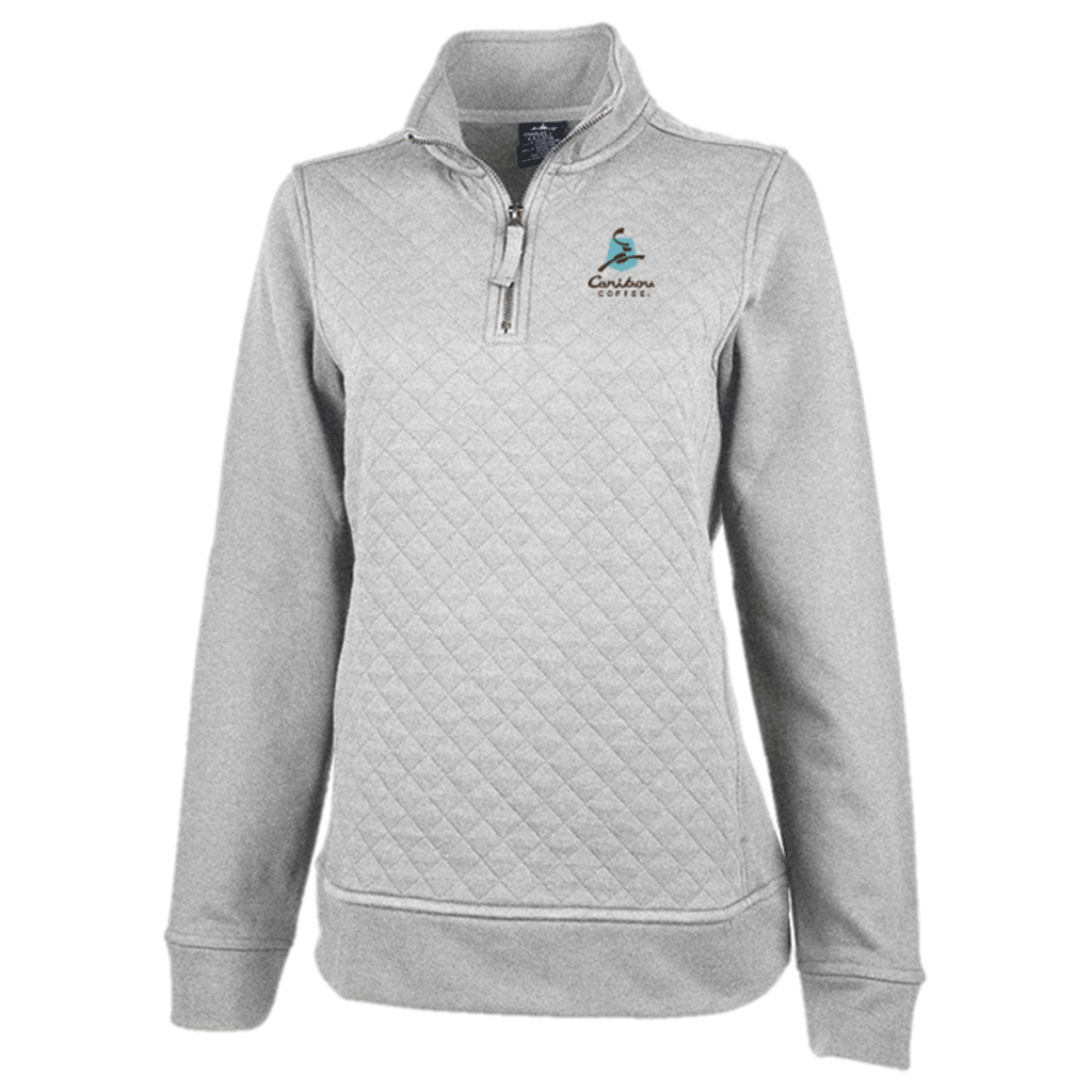 Charles River Women's Heather Grey Franconia Quilted Pullover