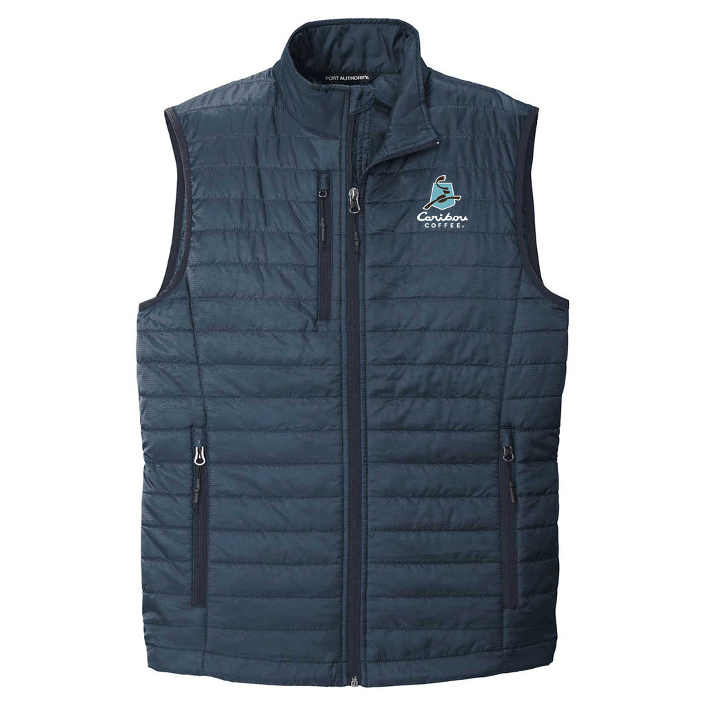 Port Authority Men's Regatta Blue/ River Blue Packable Puffy Vest