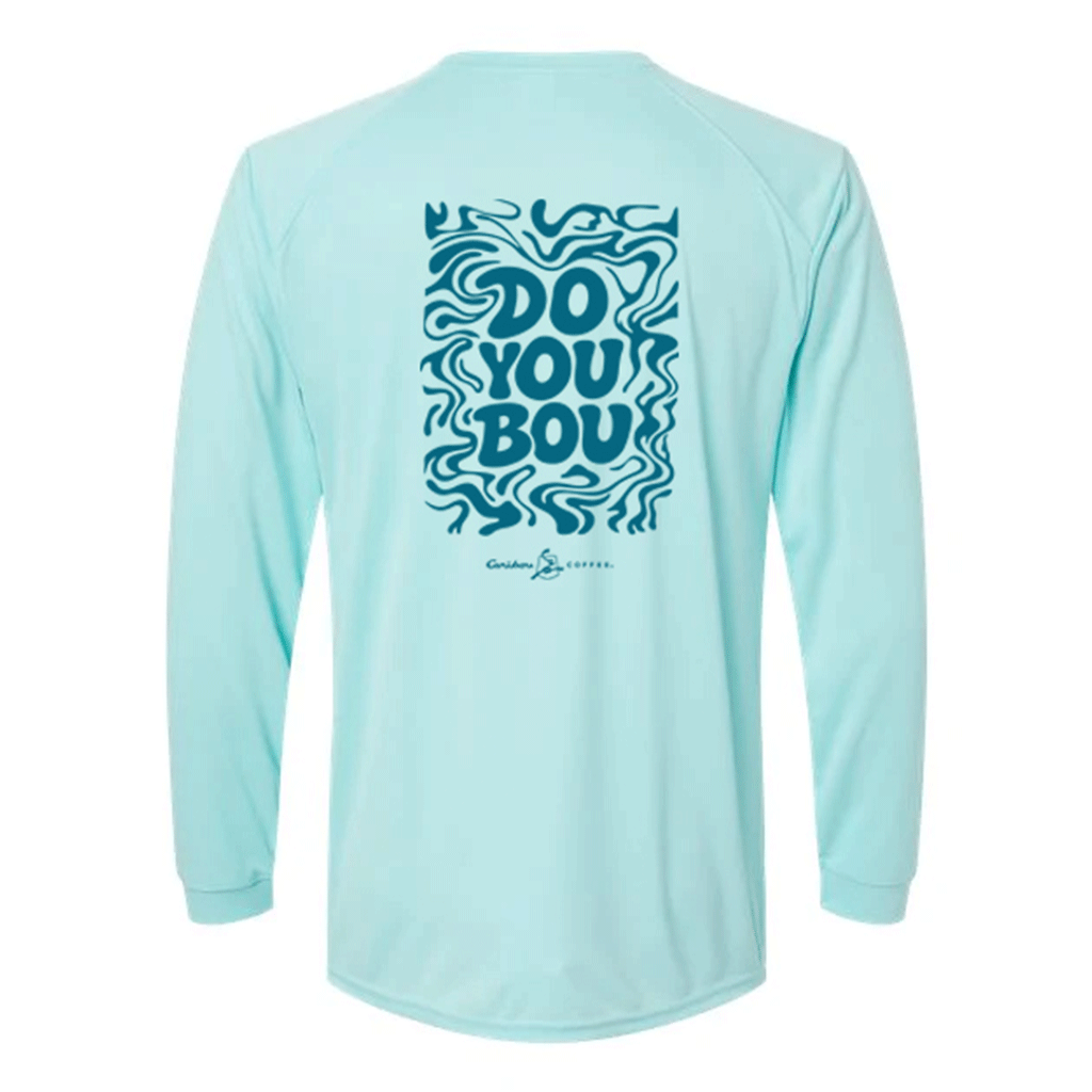 Paragon Aqua Blue Unisex Long Islander Performance Long Sleeve T-Shirt