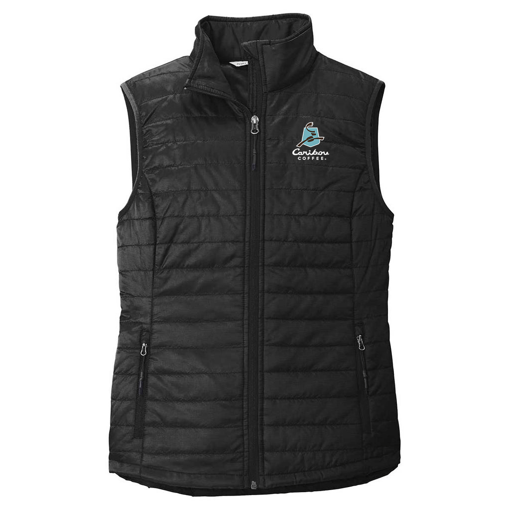 Port Authority Women's Deep Black Packable Puffy Vest