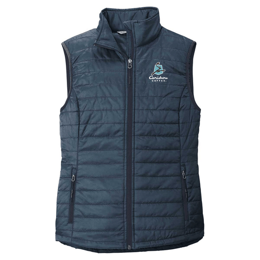 Port Authority Women's Regatta Blue/ River Blue Packable Puffy Vest